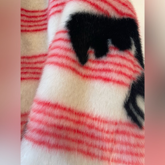 Shrimps faux fur boxy cropped jacket UK 8/US small worn once - Picture 9 of 10